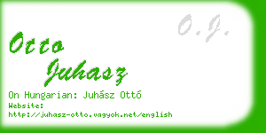 otto juhasz business card